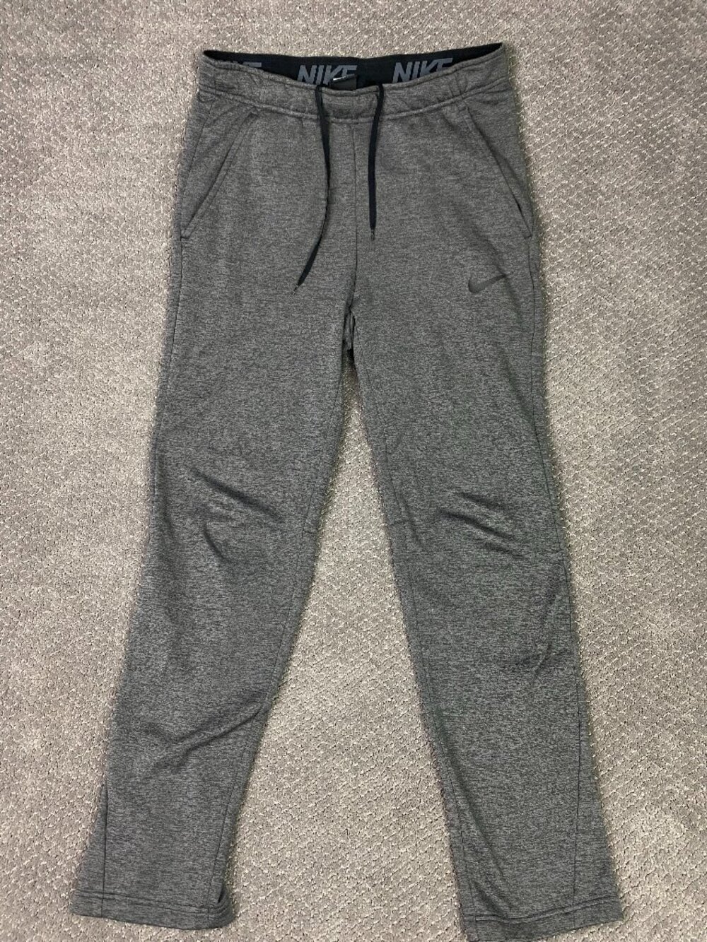 Vintage Nike Therma Fit Track Pants Mens Small Gray Dri-Fit Y2K 932253-071